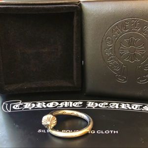 Chrome Hearts CH Plus Ball Nail Fleur Ring
